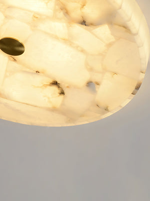 Round Mosaic Alabaster Ceiling Lamp - Zonesus