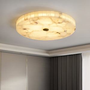 Round Mosaic Alabaster Ceiling Lamp - Zonesus