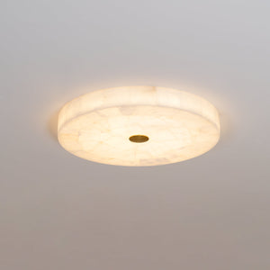 Round Mosaic Alabaster Ceiling Lamp - Zonesus