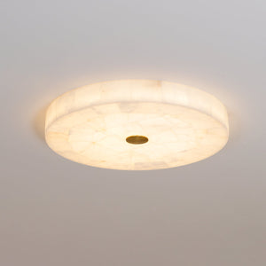 Round Mosaic Alabaster Ceiling Lamp - Zonesus