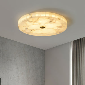 Round Mosaic Alabaster Ceiling Lamp - Zonesus