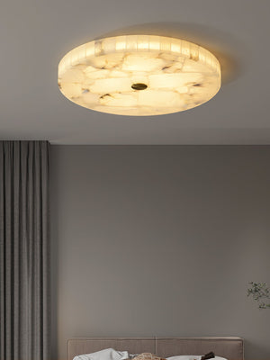 Round Mosaic Alabaster Ceiling Lamp - Zonesus