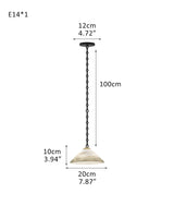 Multi-Head Matte White Alabaster Cone Hanging Kitchen Pendant Light 8" Wide | Black Chain