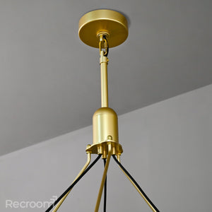 Caminon Vintage Filament Round Chandelier 63" - Zonesus