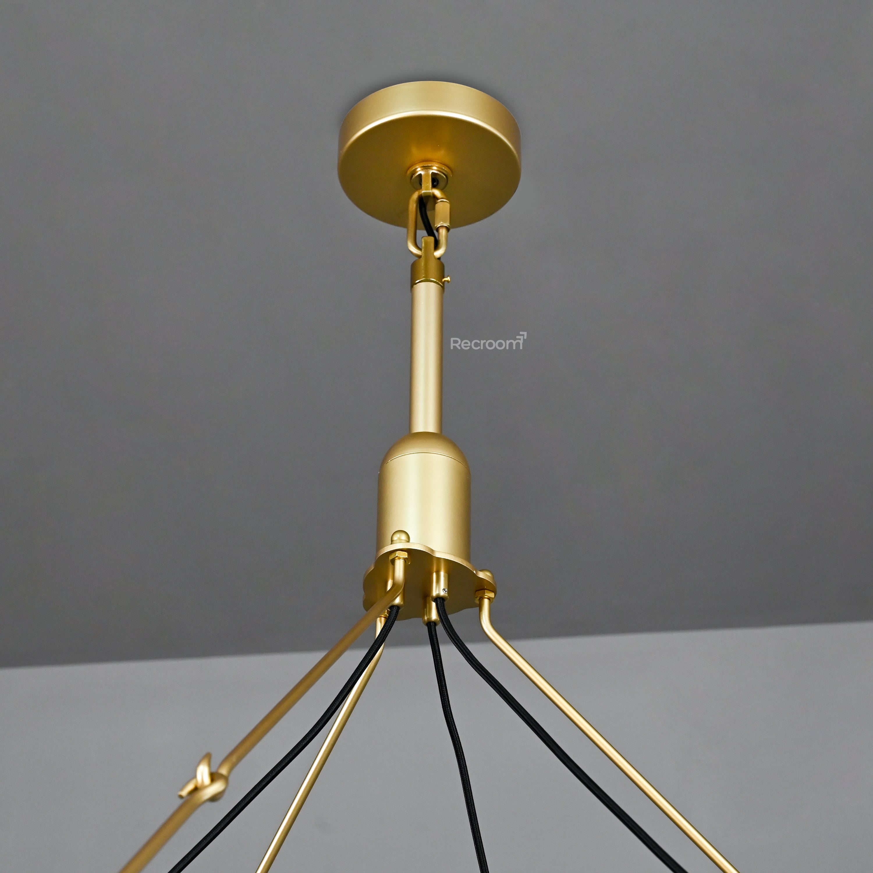 Caminon Vintage Filament Round Chandelier 71" - Zonesus