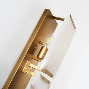 Harllow Calcite Triple Wall Sconce 6” - Zonesus