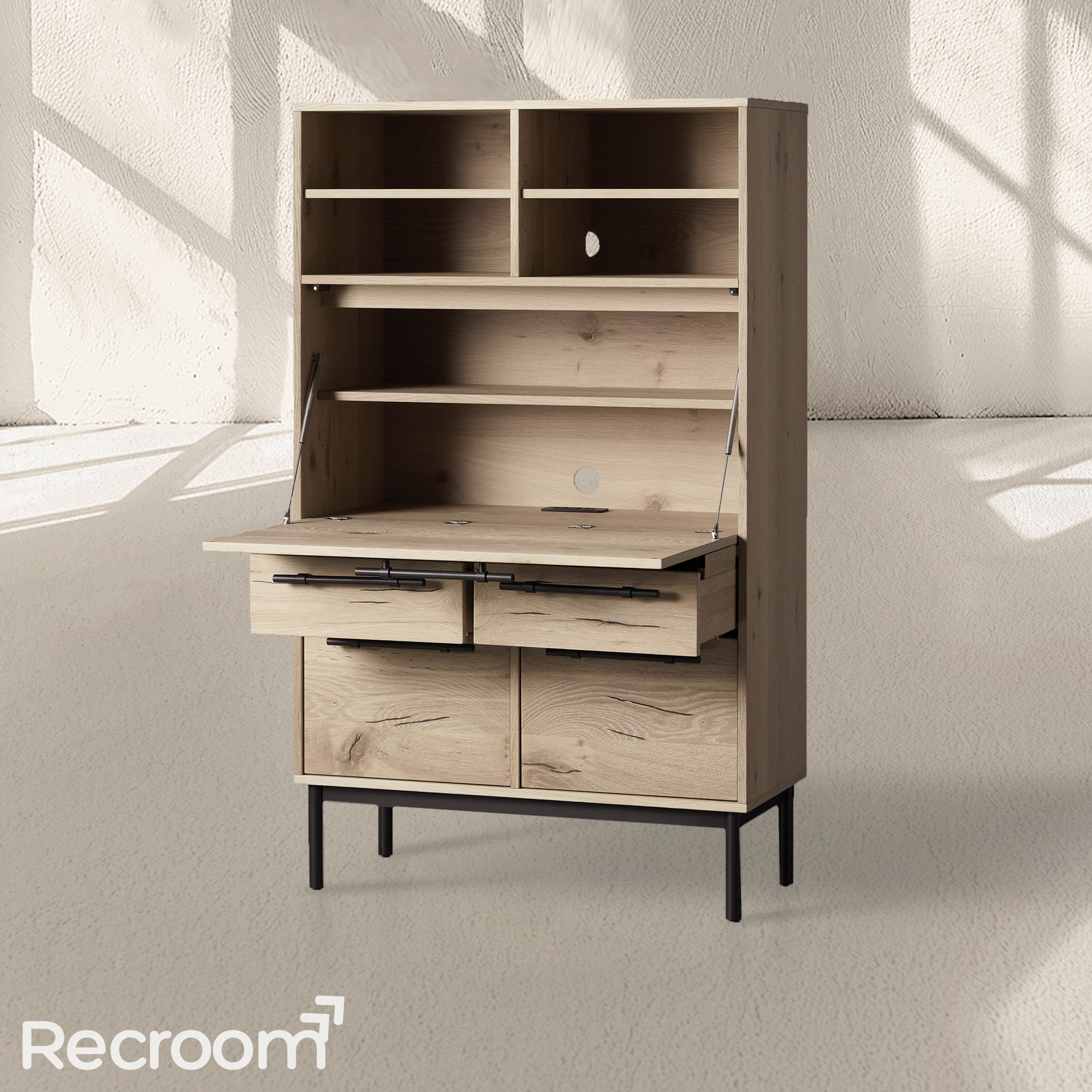 Sullivo Hideaway Desk - Zonesus