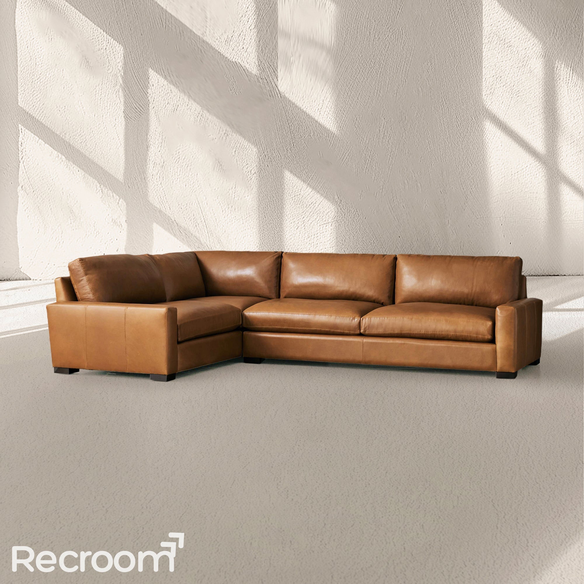Rellington Leather Two-Piece Sectional - Zonesus