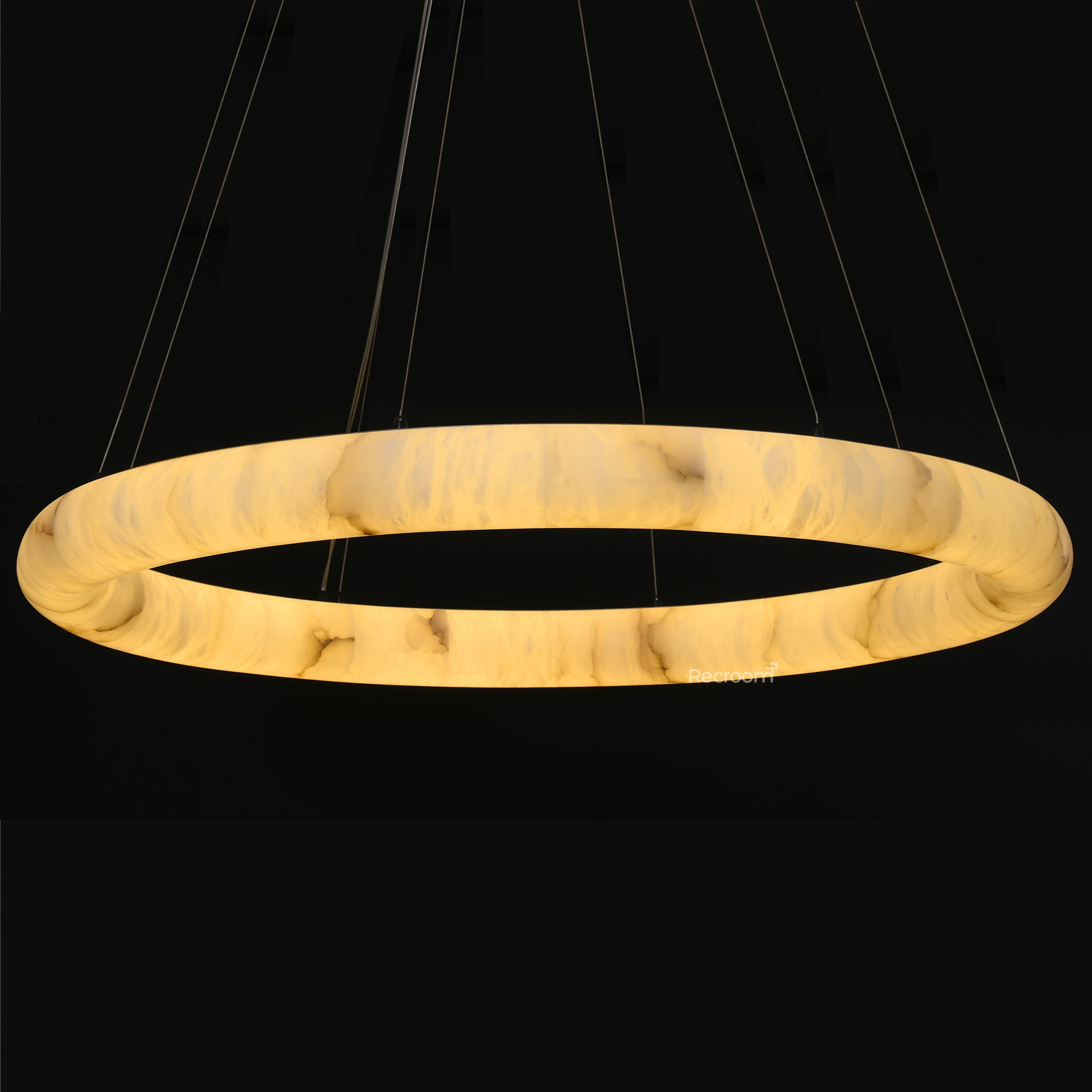 Rivager Lisse Two-Tiered Round Chandelier 61" - Zonesus