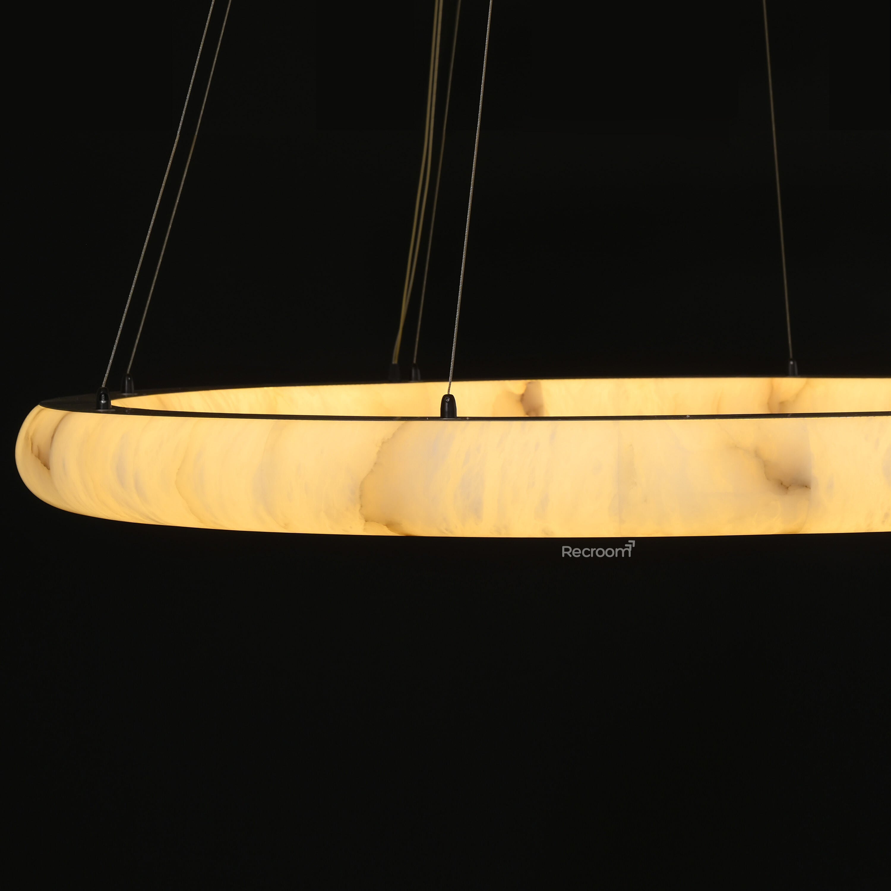 Rivager Lisse Two-Tiered Round Chandelier 61" - Zonesus