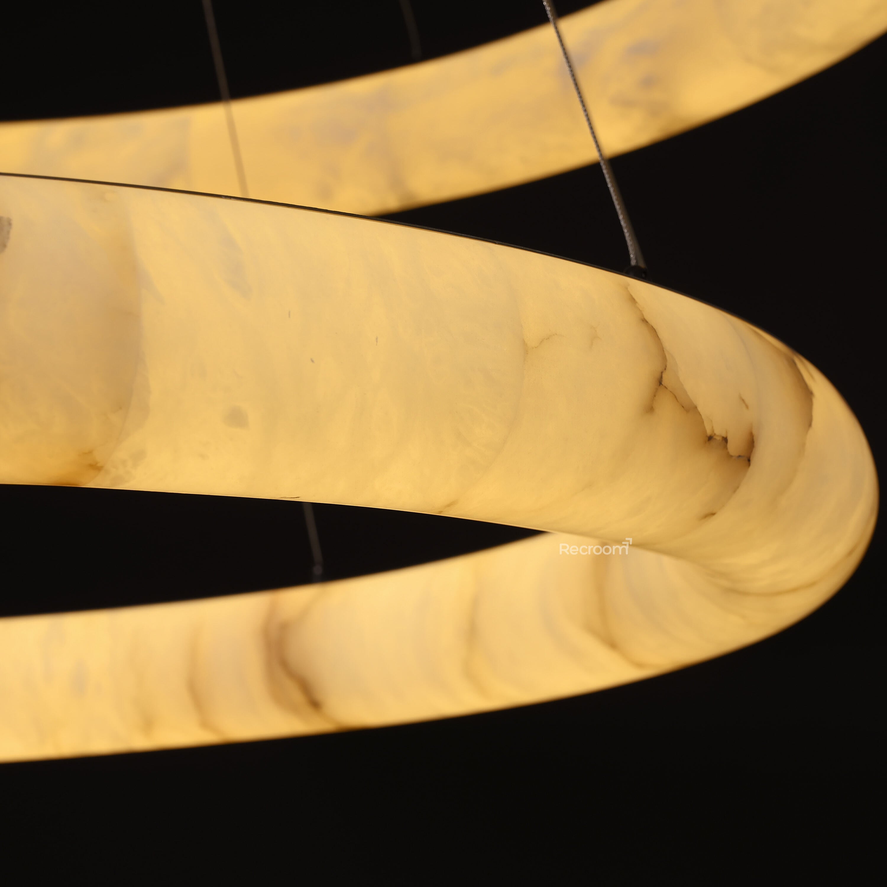 Rivager Lisse Two-Tiered Round Chandelier 61" - Zonesus