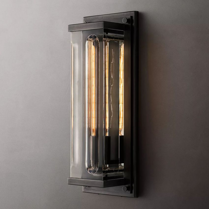 Savine Rectangle Outdoor Sconce - Zonesus