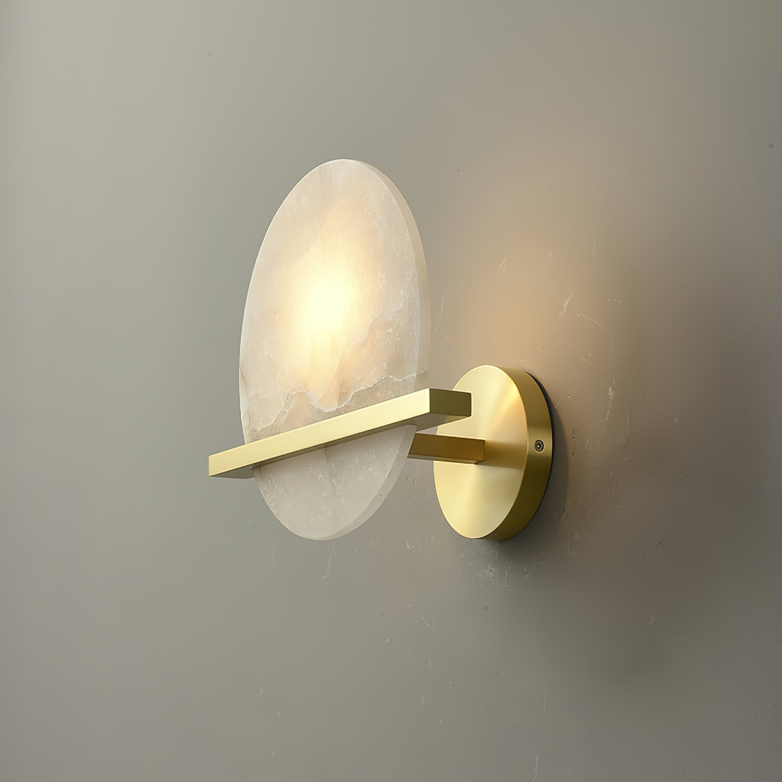 Savion Alabaster Wall Lamp - Zonesus