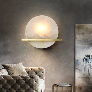 Savion Alabaster Wall Lamp - Zonesus