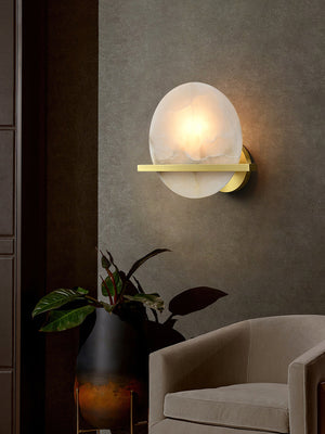 Savion Alabaster Wall Lamp - Zonesus