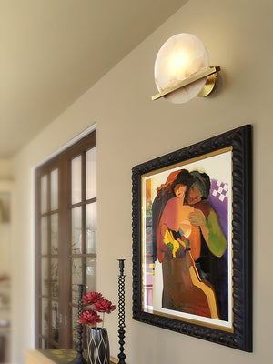 Savion Alabaster Wall Lamp - Zonesus