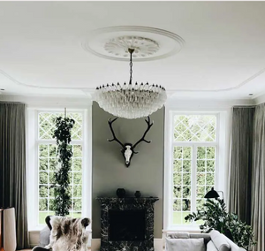 Murano Chandelier – Poliedri – 185 glass – White Alabaster - Zonesus