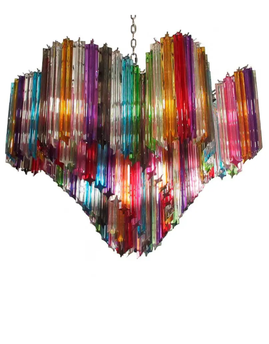 Murano Chandelier – 200 prisms – Multicolored - Zonesus