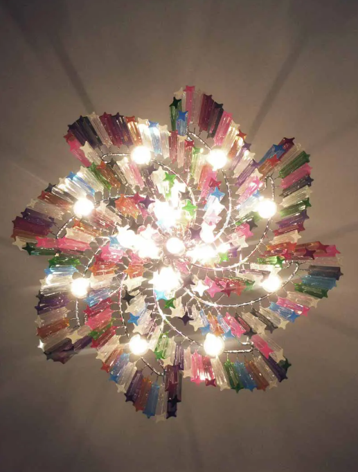 Murano Chandelier – 200 prisms – Multicolored - Zonesus