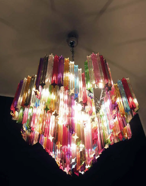 Murano Chandelier – 200 prisms – Multicolored - Zonesus