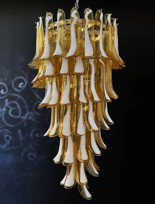 Murano Chandelier – 83 petals – Caramel - Zonesus
