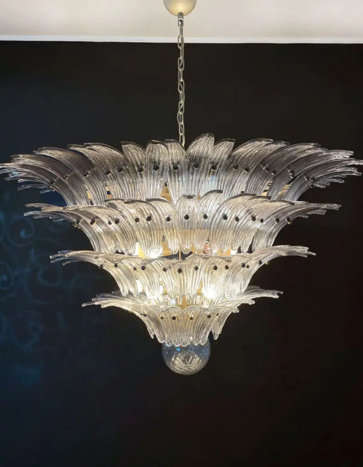 Murano Chandelier – Palmette – 163 glasses – Smoked - Zonesus