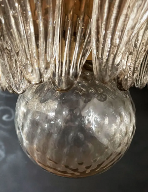 Murano Chandelier – Palmette – 163 glasses – Smoked - Zonesus