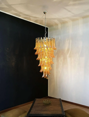 Murano Chandelier – 83 petals – Caramel - Zonesus