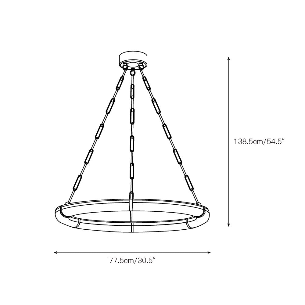 Sennett Alabaster Chandelier - Zonesus