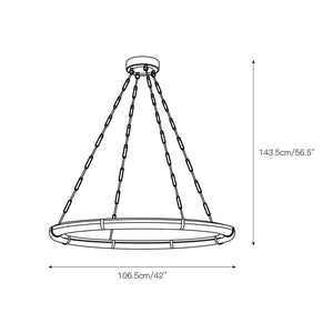 Sennett Alabaster Chandelier - Zonesus