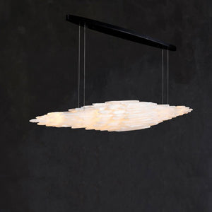 Shahida Selenite Chandelier - Zonesus