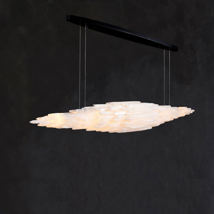 Shahida Selenite Chandelier - Zonesus