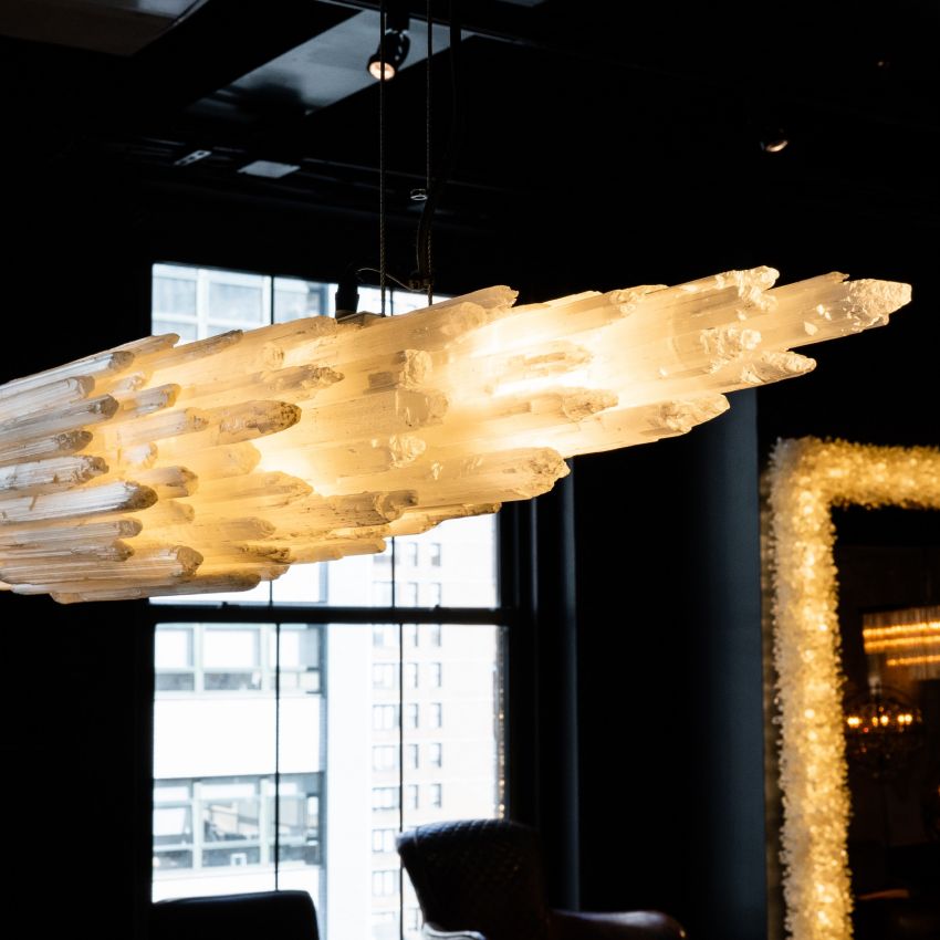 Shahida Selenite Chandelier - Zonesus