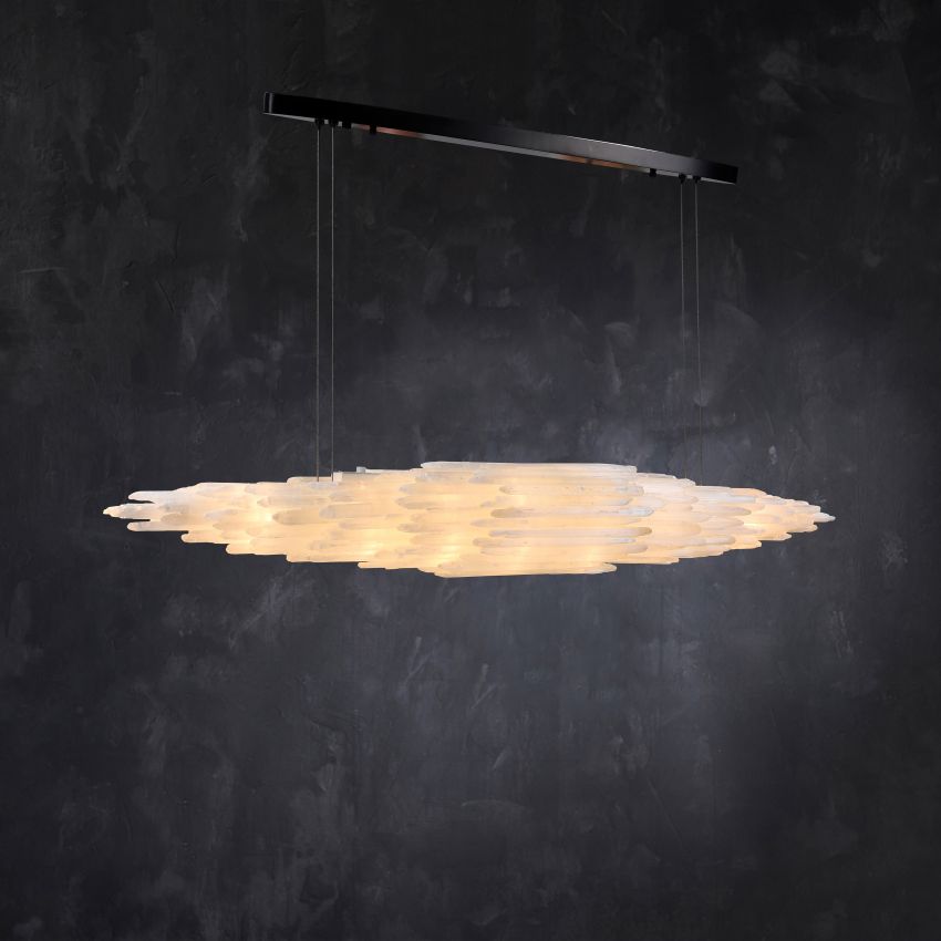 Shahida Selenite Chandelier - Zonesus