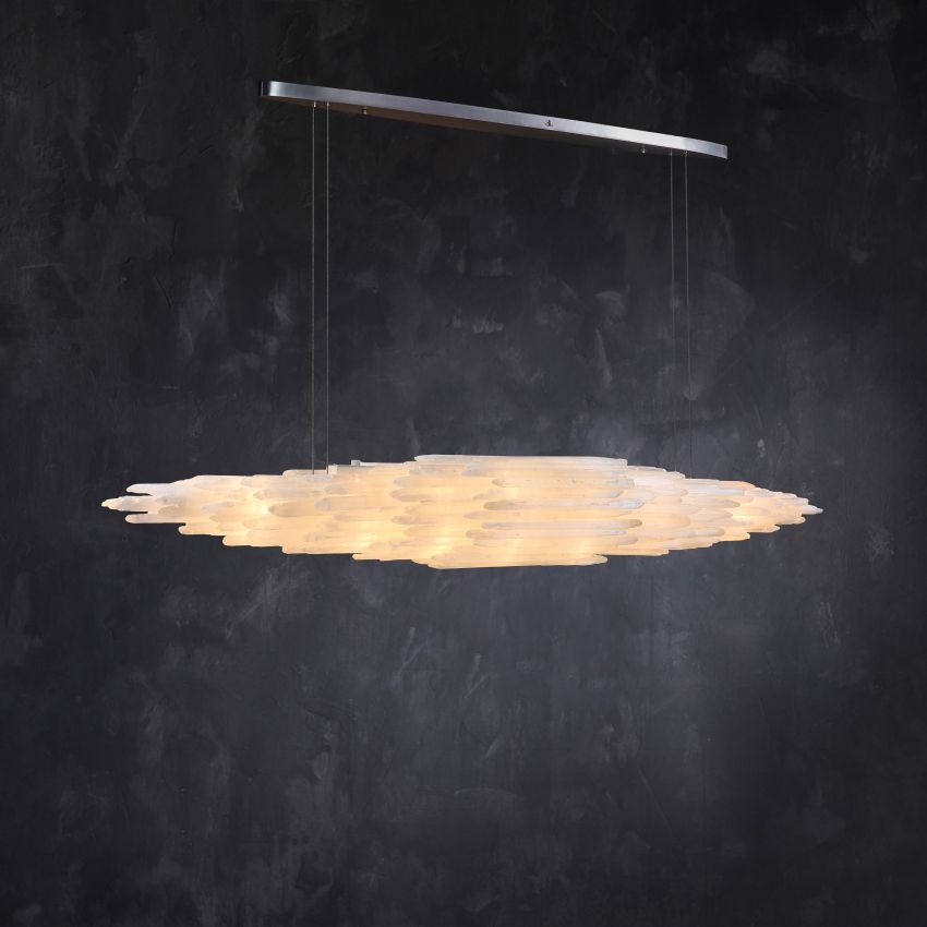 Shahida Selenite Chandelier - Zonesus