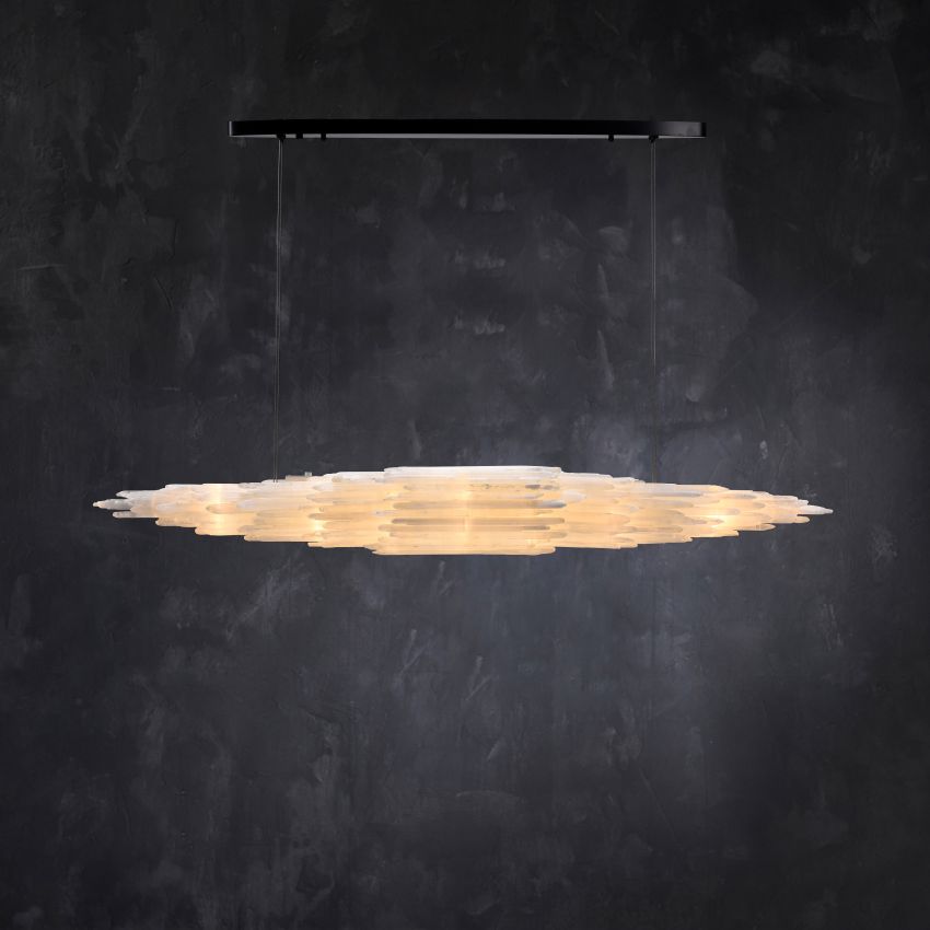 Shahida Selenite Chandelier - Zonesus