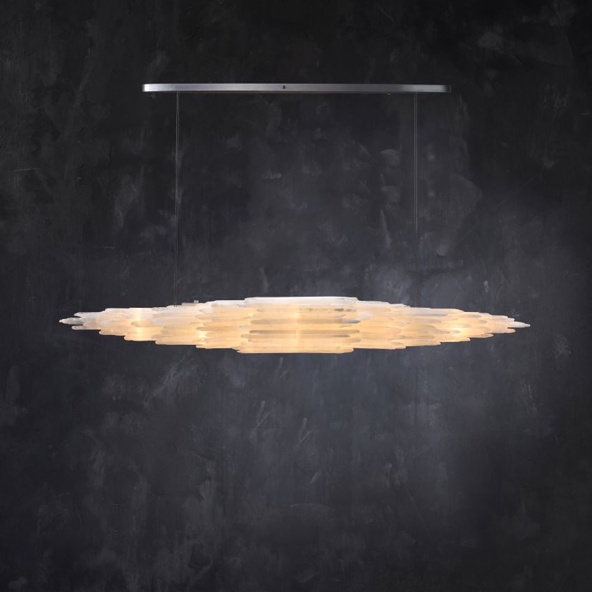 Shahida Selenite Chandelier - Zonesus