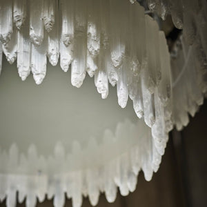 Shahida Selenite Round Chandelier - Zonesus