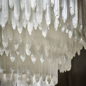 Shahida Selenite Round Chandelier - Zonesus