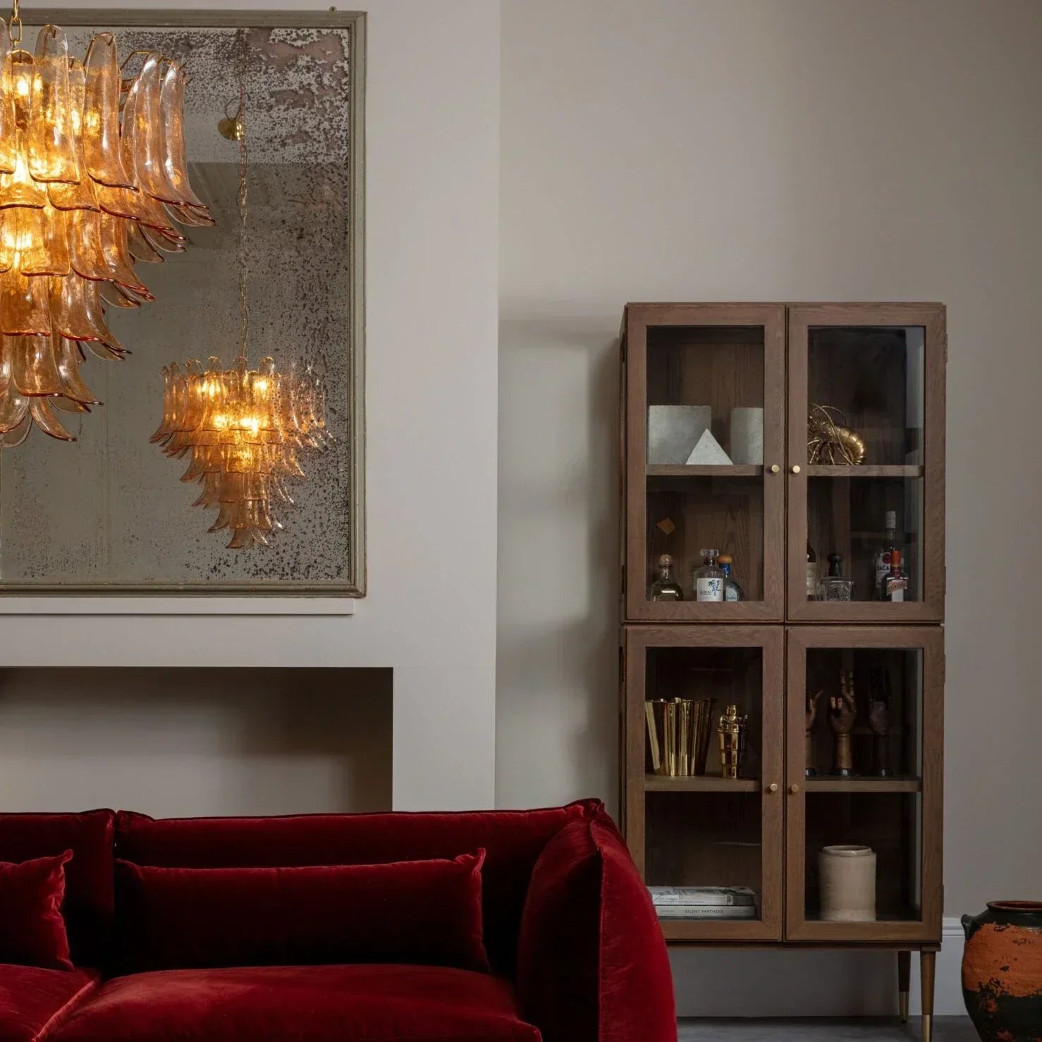 Amber Petalo Chandelier – 2 Sizes - Zonesus