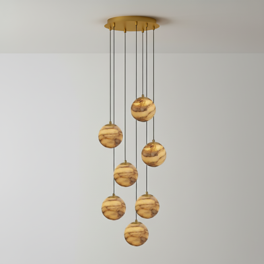 Sultana Alabaster Cluster Chandelier - Zonesus