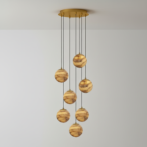 Sultana Alabaster Cluster Chandelier - Zonesus