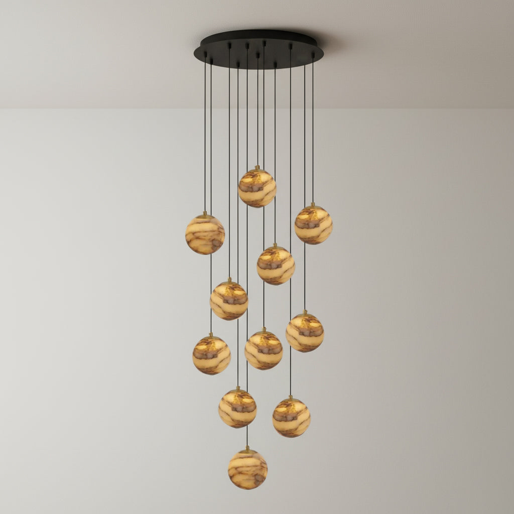Sultana Alabaster Cluster Chandelier - Zonesus