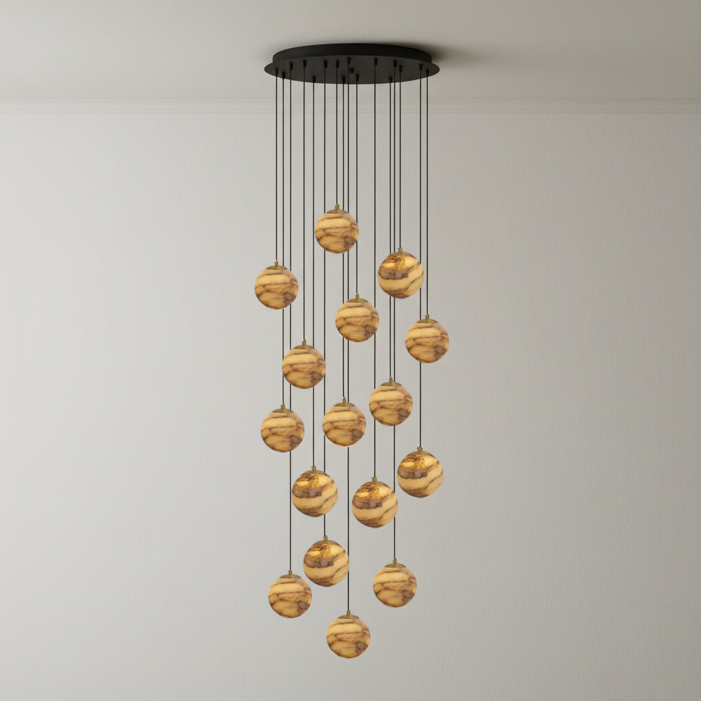 Sultana Alabaster Cluster Chandelier - Zonesus