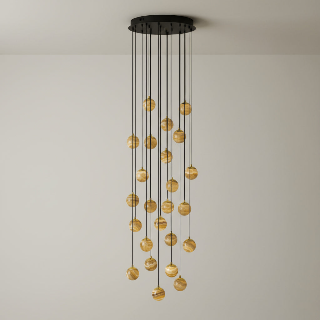 Sultana Alabaster Cluster Chandelier - Zonesus