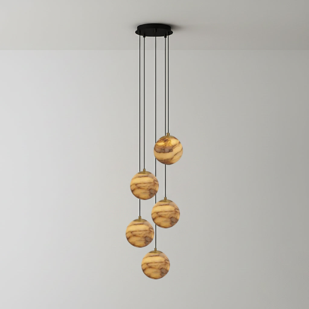 Sultana Alabaster Cluster Chandelier - Zonesus