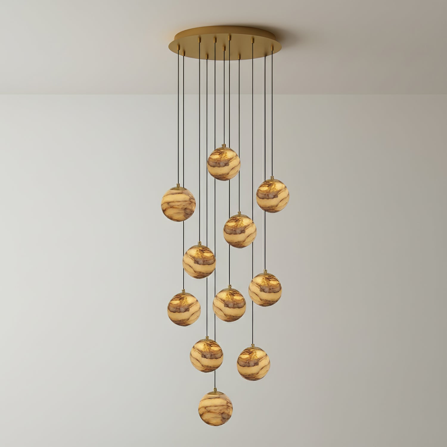 Sultana Alabaster Cluster Chandelier - Zonesus