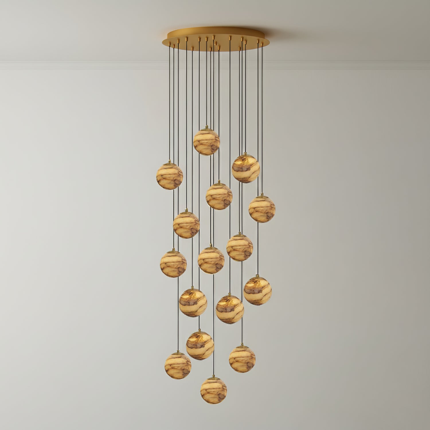 Sultana Alabaster Cluster Chandelier - Zonesus