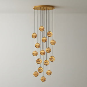 Sultana Alabaster Cluster Chandelier - Zonesus