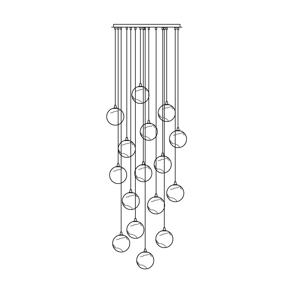 Sultana Alabaster Cluster Chandelier - Zonesus